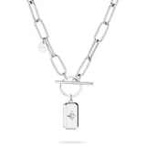 FYNCH-HATTON Halskette Sparkling Star Silber Edelstahl