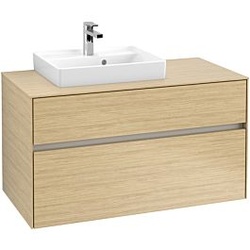 Villeroy & Boch Collaro Waschtischunterschrank C01400VJ 100x54,8x50cm, Waschtisch links, Nordic Oak