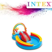 Intex Play Center Rainbow Ring 297 x 193 x 135 cm mit Rutsche