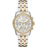 Michael Kors Damen-Uhren Analog Quarz One Size, Bicolor