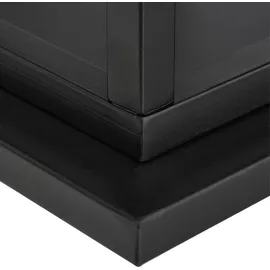 Relaxdays Kaminholzregal Metall 35 x 35 x 121 cm Schwarz