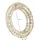 ECD Germany Weihnachtskranz Ø58 cm gold/weiß