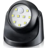 Led-sicherheitsstrahler Mit Pir-bewegungsmelder, Drahtlose Außenbeleuchtung, Batteriebetriebene Außenbeleuchtung (batterien Nicht Im Lieferumfang Enthalten).