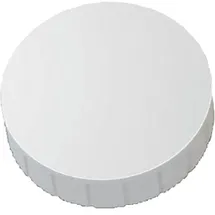 Maul Rundmagnet Solid 38 mm 2,5 kg Haftkraft 10 Stück weiß Packung mit 12 Stück