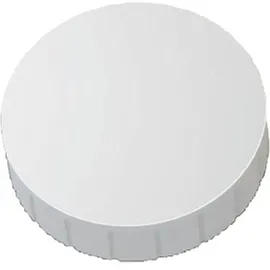 Maul Rundmagnet Solid 38 mm 2,5 kg Haftkraft 10 Stück weiß Packung mit 12 Stück