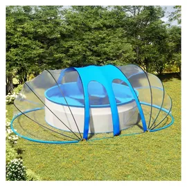 vidaXL Pool-Kuppel Oval blau 620x410 cm