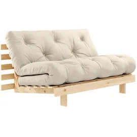 Karup Roots Schlafcouch Baumwolle 2,5-Sitzer Beige