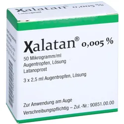 Xalatan 0,005% Augentropfen 3X2,5 ml