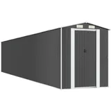 vidaXL Geräteschuppen 1,92 x 2,12 m Anthrazit