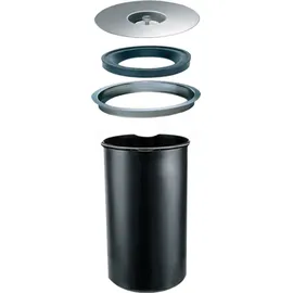 Wesco Arbeitsplatten-Abfall-System Ergo-Master - Edelstahl, 13 Liter