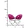 Amor Ohrstecker Schmetterling rosa 925 Silber