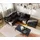 DeLife Ecksofa Clovis Anthrazit Antik Optik Hocker Ottomane Links Modulsofa - Schwarz/Grau