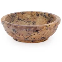 Nklaus 8cm runde Räucherschale aus Speckstein für Weihrauch Räucherwerke Naturfarbe 14017