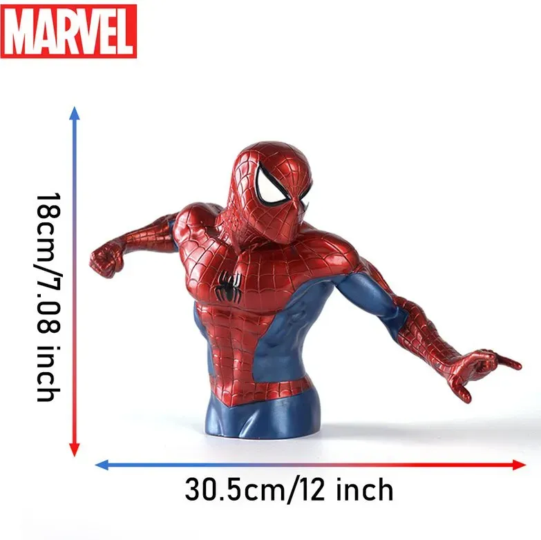 1 Stk. Marvel Spider-Man Spardose Offiziell lizenziert 3D PVC Wasserdicht Bruchsicher Figur Münzbox Metallische Sparbüchse Heimdekoration Sammlerstück Schreibtisch-Organizer Sparglas Geschenk