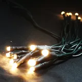Mojawo LED Lichterkette Draht 2 m warmweiß