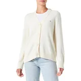 GANT Damen. Classic Cotton Cardigan Strickjacke, Cream, L - L