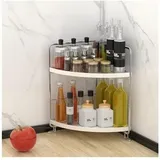 Csparkv - 26,5 x 16 x 28 cm, weißes Schrankregal, Küchenregal, kleines Büroregal zum Aufstellen auf dem Schreibtisch, Aufbewahrung auf der