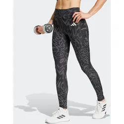 Trainingstights ADIDAS PERFORMANCE "TE OPT AOP 1/1", Damen, Gr. L, N-Gr, schwarz, Obermaterial: 85% Polyester, 15% Elasthan, sportlich, Hosen