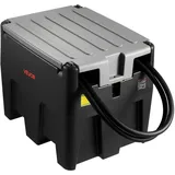 Vevor Tragbarer Dieseltank, 220 L Fassungsvermögen & 48L/min Durchflussrate, Gaskraftstofftank mit 12 V Transferpumpe & 4 m Gummischlauch, PE-Diesel-Transfertanks für Kraftstofftransport, Schwarz