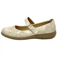 Ablovo Damen Slipper Loafer Mokassins Slip on Frauen Halbschuhe,Beige,36 - 36 EU