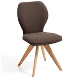 Niehoff Sitzmöbel Colorado Trend-Line Design-Stuhl Gestell Wildeiche - Webstoff Malea-R schoko