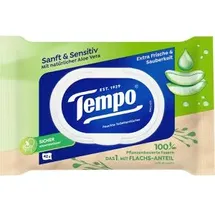 Tempo Sanft & Sensitive feuchte Toilettentücher Aloe Vera 42 St.