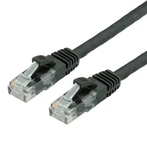 Value Patchkabel Cat.6 (Class E) UTP, LSOH, schwarz, 1m