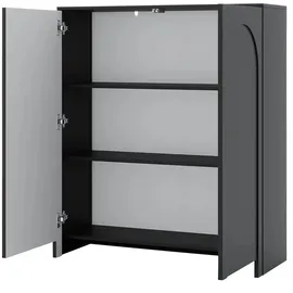 Möbel Kraft Highboard 100 x 117 x 35 cm Schwarz