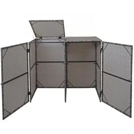 Proregal Mülltonnenverkleidung 176 x 130 x 131 cm grau