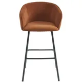 vente-unique Barhocker Lazoni Metall rot 1 Stück