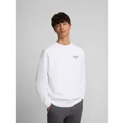 Silbon für Herren. 132693 Sweatshirt Social Club weiß (S), Lässig, Baumwolle