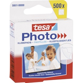 Tesa Photo Klebepads (B x H) 12mm x 13mm Weiß Inhalt: 500St.