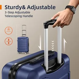 luxuskollektion Mittelgroßer Hartschalenkoffer 4-Rollen 55 cm / 60 l blau