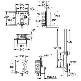 Grohe 37153000 WC-Druckspüler