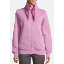 salzhaut Sweatjacke SALZHAUT "Sweatjacke RACKELN - UNI", Damen, Gr. M, rosa (pale), Obermaterial: 80% Baumwolle CO. 20% Polyester PES., Sweatjacken Sweatjacke