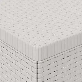 vidaXL 3-Sitzer Garten Sofa 3 x 2 x 0 cm Weiß