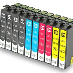 10 Patronen Epson 29XL kompatibel C13T29864010 alle Farben von D&C