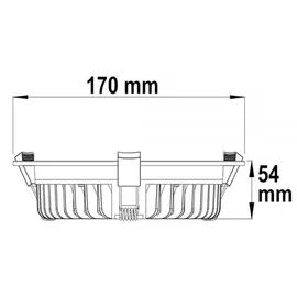 ISOLED LED Downlight 25W rund weiß
