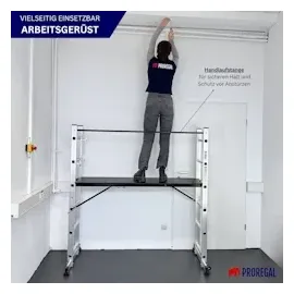 Proregal MULTISTEP 3-in-1 Aluminiumleiter 2 x 6 Sprossen