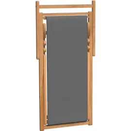vidaXL Gartenstuhl Liegestuhl 56 x 105 x 96 cm grau