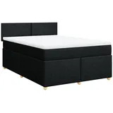 vidaXL Boxspringbett 140 x 200 cm Schwarz