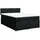 vidaXL Boxspringbett 140 x 200 cm Schwarz