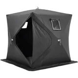 VEVOR Tragbarer Eisunterstand, Pop-Up-Zelt zum Eisfischen für 3–4 Personen, 43 Quadratfuß befischbare Fläche, Eishütte zum Winterfischen, wasserdichter Oxford-Eiswürfel mit Ankern/Seil/Tragetasche