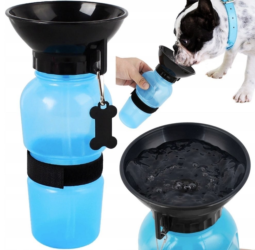 Hunde Trinkflasche mit integriertem Napf Wasserflasche Trinknapf Napf für Hunde