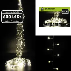 NOOR living Lichterkette, 600 Lichter, warmweiß - weiss
