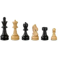 Philos Schachfiguren Chlodewig, Königshöhe 83 mm, gewichtet, in Setup Box