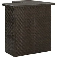 vidaXL Gartenbar Set 8-tlg. Braun