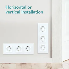 Navaris Schuko-Steckdose 3-fach Weiß 1 St.