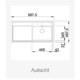 Blanco Zenar XL 6 S-F right anthrazit + Excenterbetätigung + InFino