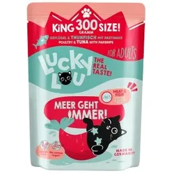 Lucky Lou Nassfutter Katze Adult Thunfisch, Geflügel 6x300 g